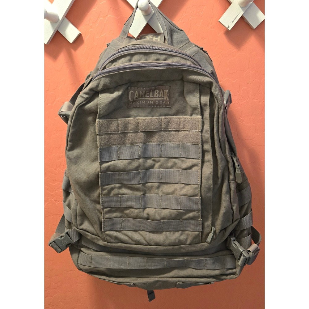 CamelBak Maximum Gear Tactical MOLLE Backpack Green Hiking Pack Internal Plate